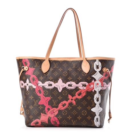 louis vuitton neverfull mm monogram rose bag